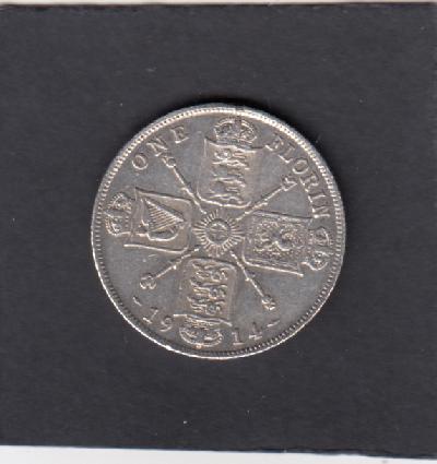 Beschrijving: 1 Florin GEORGIUS V 